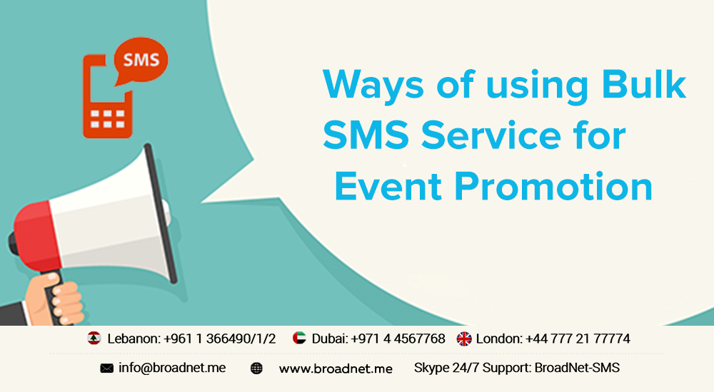 Ways of using Bulk SMS Service for Event Promotion