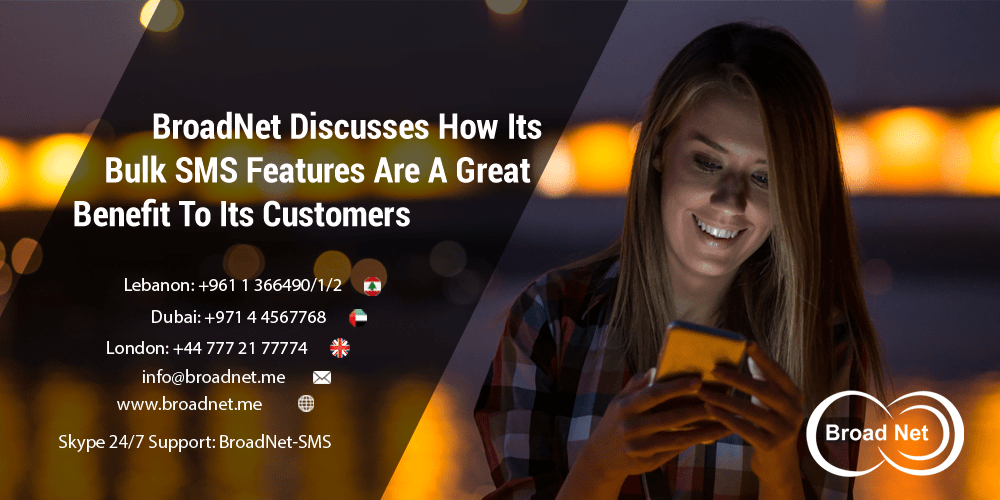 BroadNet Discusses How Its Bulk SMS Features Are A Great Benefit To Its Customers