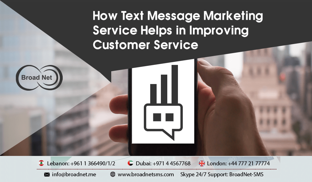 How Text Message Marketing Service Helps in Improving Customer Service