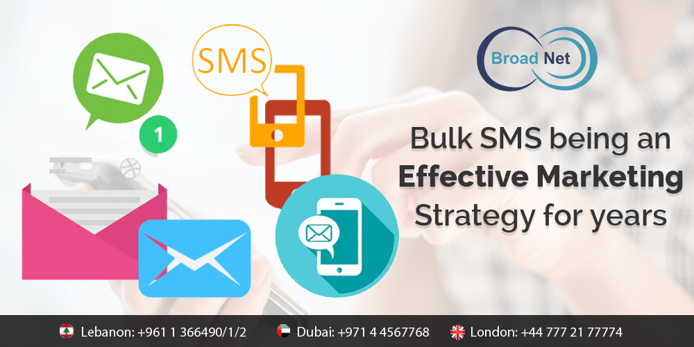 Information on Bulk SMS being an Effective Marketing Strategy for years by BroadNet