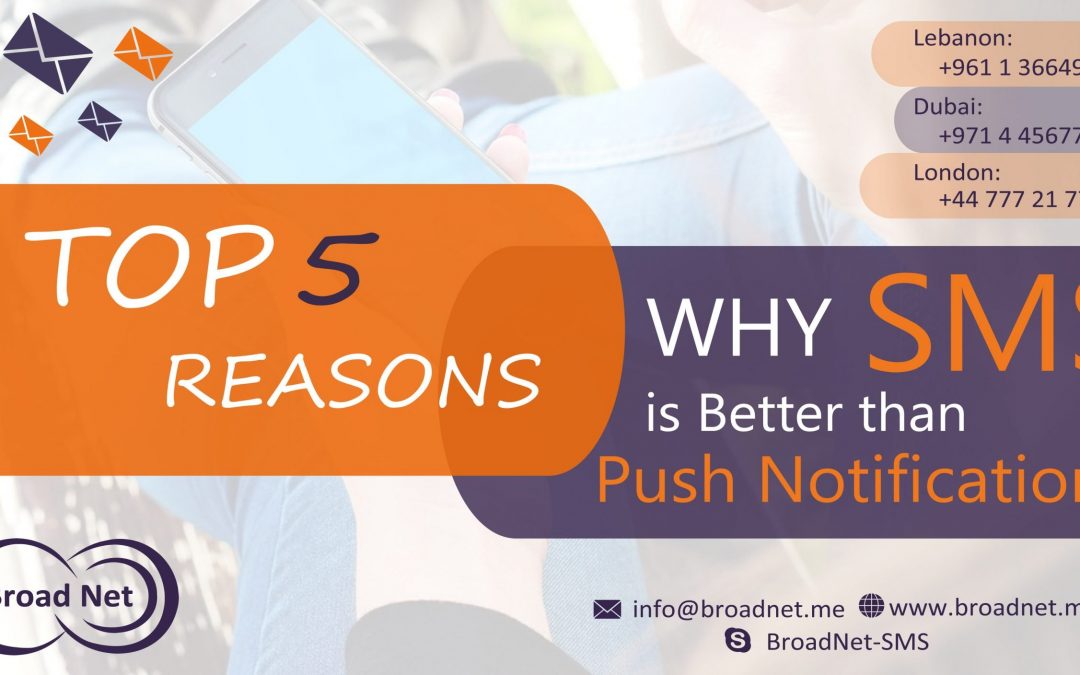 Top 5 Reasons Why SMS is Better than Push Notifications
