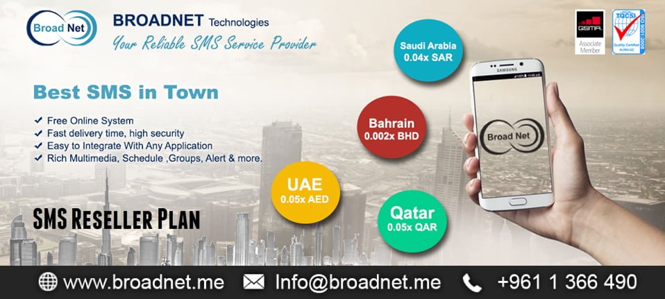 BroadNet Technologies is at the cutting-edge of offering bulk SMS Reseller Services in the industry