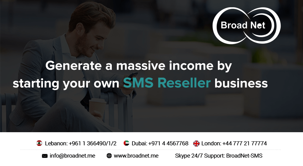 Generate a massive income by starting your own SMS Reseller business