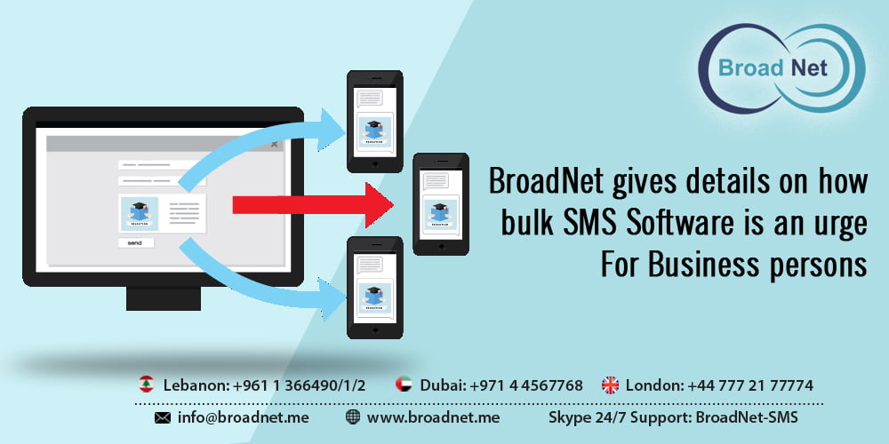 BroadNet gives details on how bulk SMS Software is an urge For Businesspersons