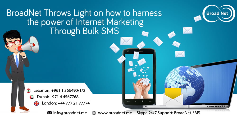 BroadNet Throws Light on how to harness the power of Internet Marketing Through Bulk SMS Software